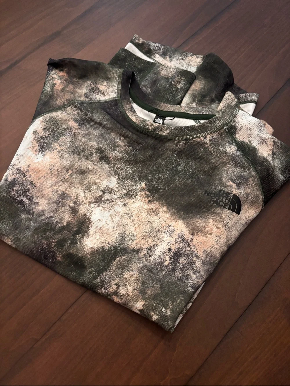 The North Face Men's Camouflage Crewneck Long Sleeve Performance Shirt